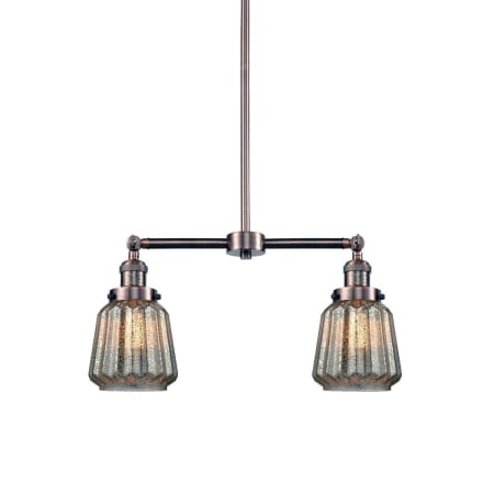 A large image of the Innovations Lighting 209 Chatham Antique Copper / Mercury Plated
