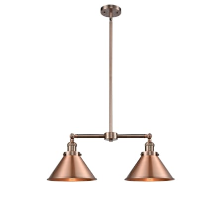 A large image of the Innovations Lighting 209 Briarcliff Antique Copper