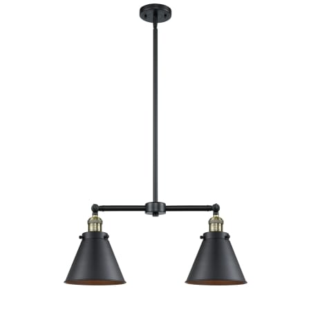 A large image of the Innovations Lighting 209 Appalachian Black Antique Brass / Matte Black