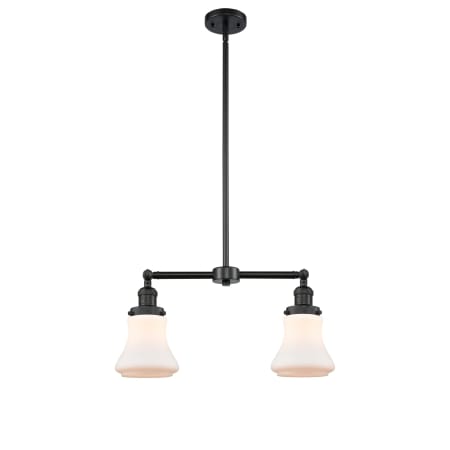 A large image of the Innovations Lighting 209 Bellmont Matte Black / Matte White