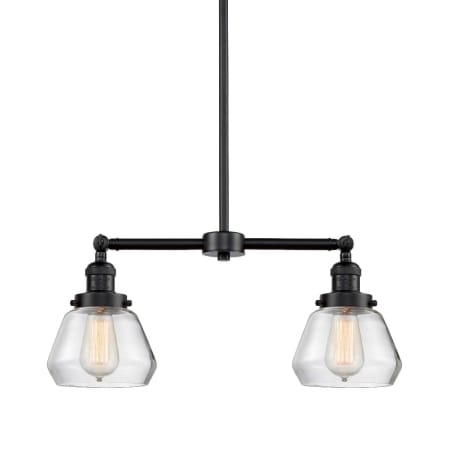 A large image of the Innovations Lighting 209 Fulton Oil Rubbed Bronze / Clear