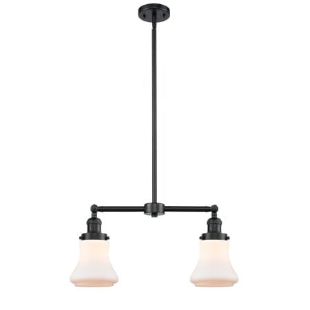 A large image of the Innovations Lighting 209 Bellmont Oil Rubbed Bronze / Matte White