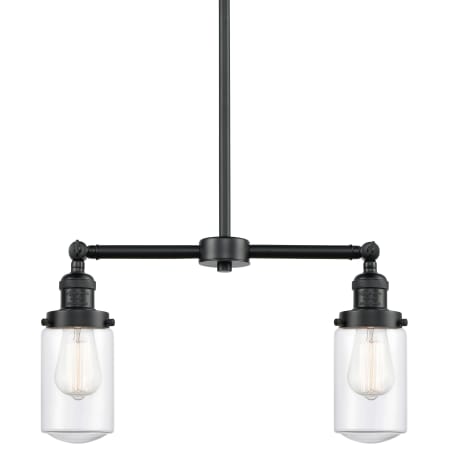 A large image of the Innovations Lighting 209 Dover Oil Rubbed Bronze / Clear