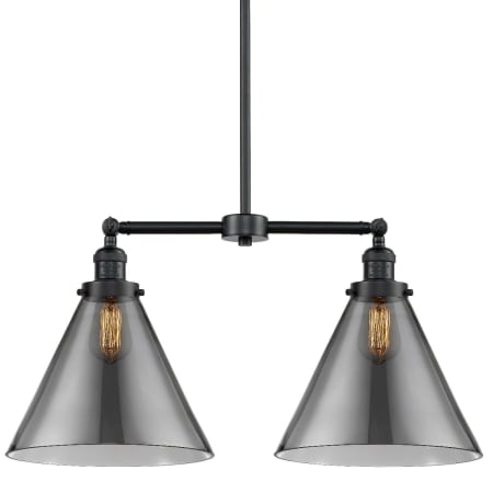 A large image of the Innovations Lighting 209 X-Large Cone Oil Rubbed Bronze / Smoked