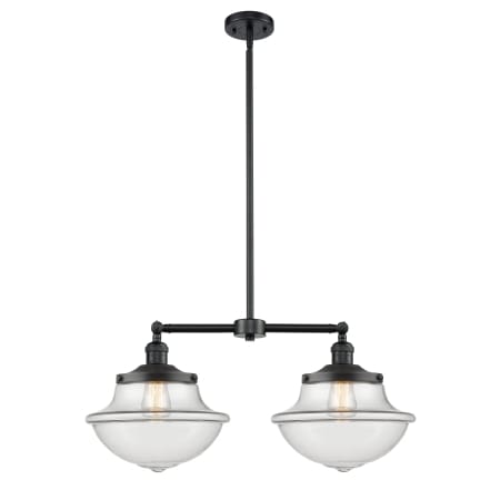 A large image of the Innovations Lighting 209 Large Oxford Oil Rubbed Bronze / Clear