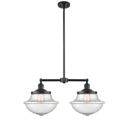 A large image of the Innovations Lighting 209 Large Oxford Oil Rubbed Bronze / Seedy