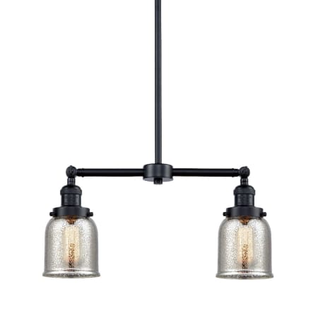 A large image of the Innovations Lighting 209 Small Bell Oil Rubbed Bronze / Silver Plated Mercury