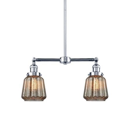 A large image of the Innovations Lighting 209 Chatham Polished Chrome / Mercury Plated