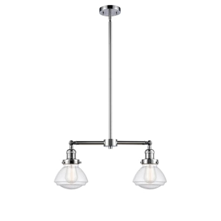 A large image of the Innovations Lighting 209 Olean Polished Chrome / Seedy