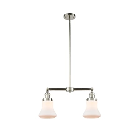 A large image of the Innovations Lighting 209 Bellmont Polished Nickel / Matte White