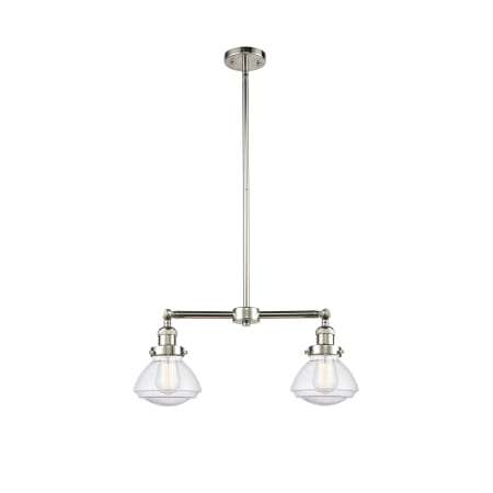 A large image of the Innovations Lighting 209 Olean Polished Nickel / Seedy