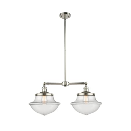 A large image of the Innovations Lighting 209 Large Oxford Polished Nickel / Clear