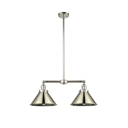 A large image of the Innovations Lighting 209 Briarcliff Polished Nickel