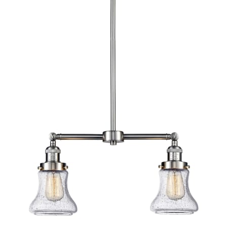 A large image of the Innovations Lighting 209 Bellmont Brushed Satin Nickel / Seedy