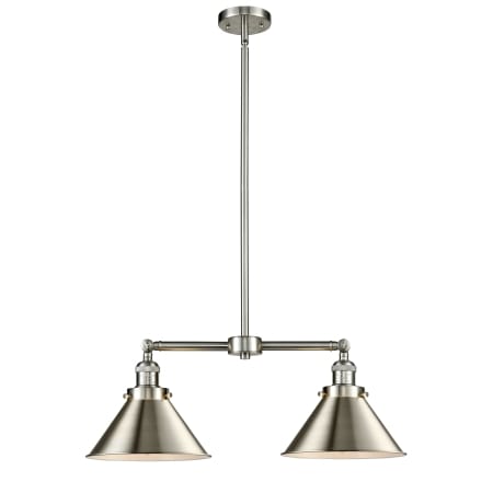 A large image of the Innovations Lighting 209 Briarcliff Brushed Satin Nickel