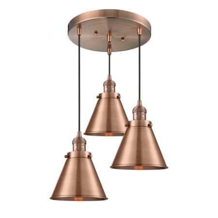 A large image of the Innovations Lighting 211/3 Appalachian Antique Copper