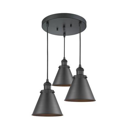 A large image of the Innovations Lighting 211/3 Appalachian Matte Black