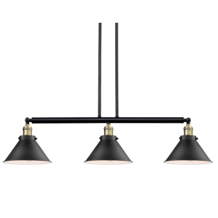 A large image of the Innovations Lighting 213-S Briarcliff Black / Antique Brass / Matte Black