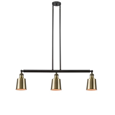 A large image of the Innovations Lighting 213 Addison Black Antique Brass / Antique Brass