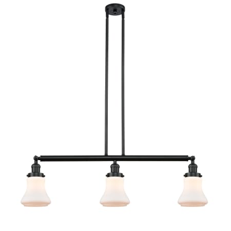 A large image of the Innovations Lighting 213 Bellmont Matte Black / Matte White
