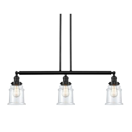 A large image of the Innovations Lighting 213-S Canton Oil Rubbed Bronze / Clear