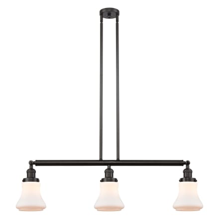 A large image of the Innovations Lighting 213 Bellmont Oil Rubbed Bronze / Matte White