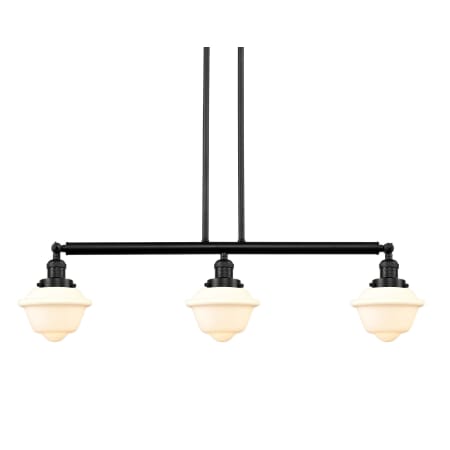 A large image of the Innovations Lighting 213-S Small Oxford Oil Rubbed Bronze / Matte White Cased