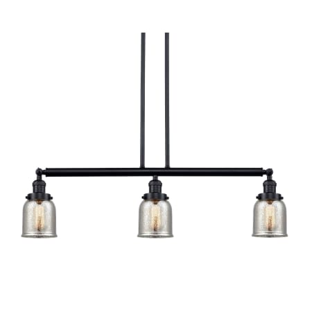 A large image of the Innovations Lighting 213-S Small Bell Oil Rubbed Bronze / Silver Plated Mercury