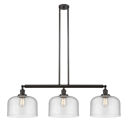 A large image of the Innovations Lighting 213 X-Large Bell Oil Rubbed Bronze / Seedy