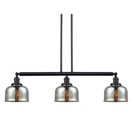 A large image of the Innovations Lighting 213-S Large Bell Oil Rubbed Bronze / Silver Plated Mercury