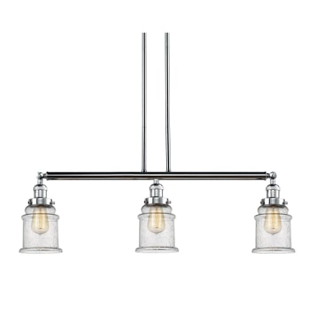 A large image of the Innovations Lighting 213-S Canton Polished Chrome / Seedy