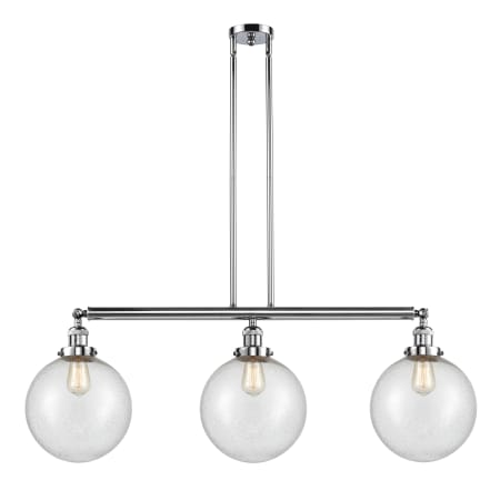 A large image of the Innovations Lighting 213 X-Large Beacon Polished Chrome / Seedy