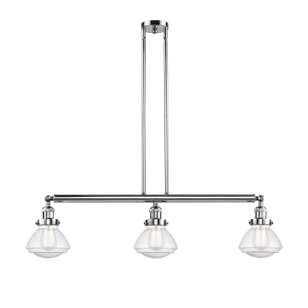 A large image of the Innovations Lighting 213-S Olean Polished Chrome / Seedy