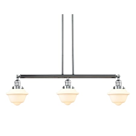 A large image of the Innovations Lighting 213-S Small Oxford Polished Chrome / Matte White Cased