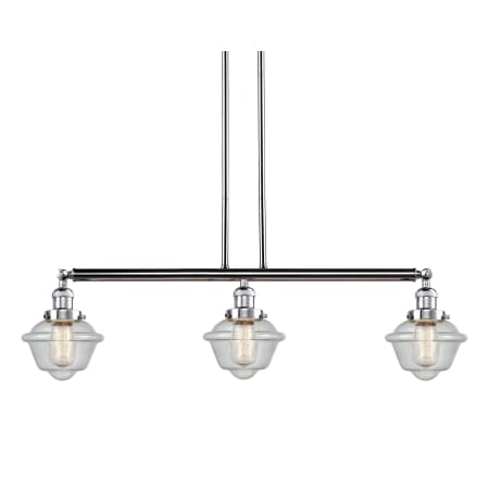 A large image of the Innovations Lighting 213-S Small Oxford Polished Chrome / Seedy