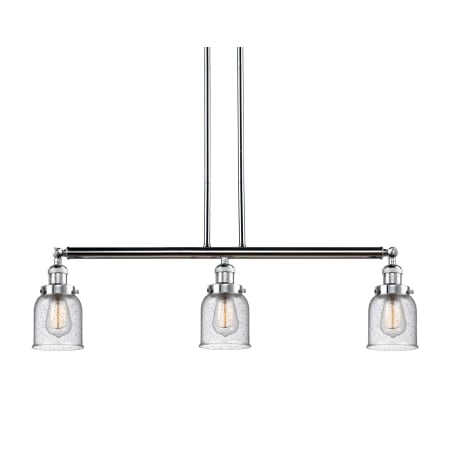 A large image of the Innovations Lighting 213-S Small Bell Polished Chrome / Seedy