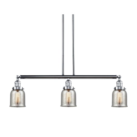 A large image of the Innovations Lighting 213-S Small Bell Polished Chrome / Silver Plated Mercury