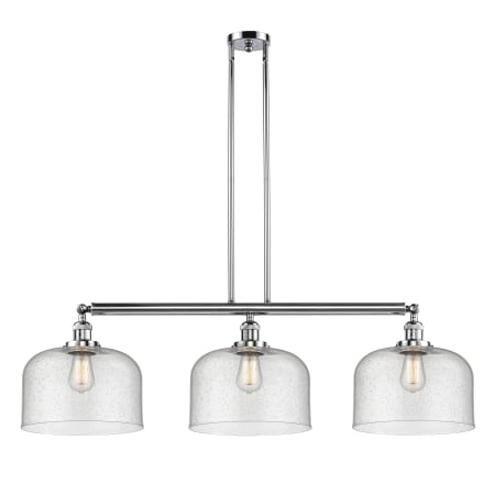 A large image of the Innovations Lighting 213 X-Large Bell Polished Chrome / Seedy