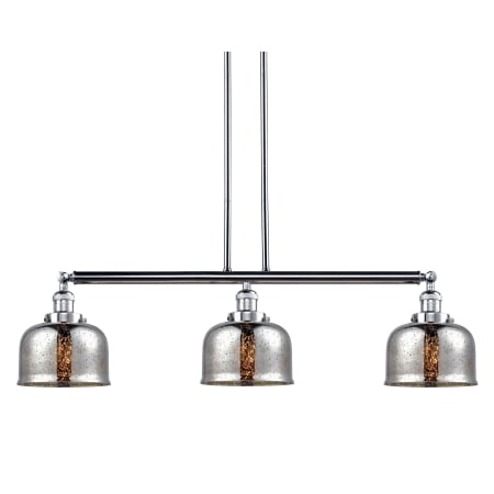 A large image of the Innovations Lighting 213-S Large Bell Polished Chrome / Silver Plated Mercury