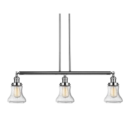 A large image of the Innovations Lighting 213-S Bellmont Polished Nickel / Seedy