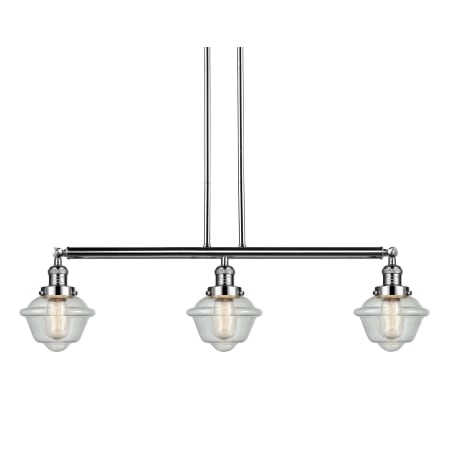 A large image of the Innovations Lighting 213-S Small Oxford Polished Nickel / Seedy