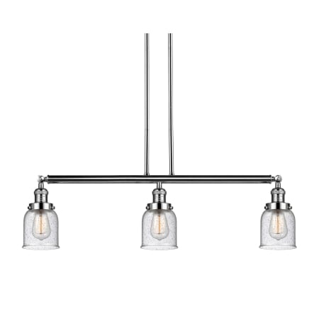 A large image of the Innovations Lighting 213-S Small Bell Polished Nickel / Seedy