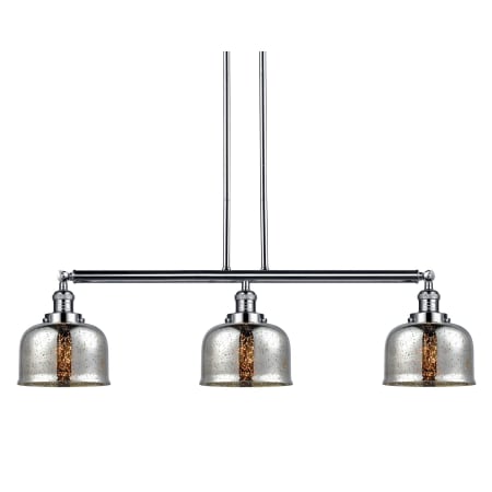 A large image of the Innovations Lighting 213-S Large Bell Polished Nickel / Silver Plated Mercury