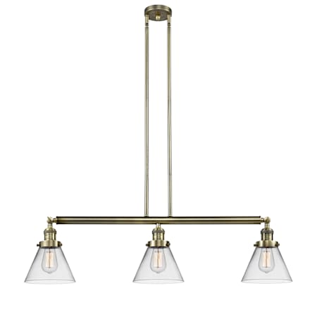 A large image of the Innovations Lighting 213-S Large Cone Alternate Image