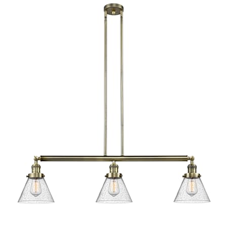 A large image of the Innovations Lighting 213-S Large Cone Alternate Image