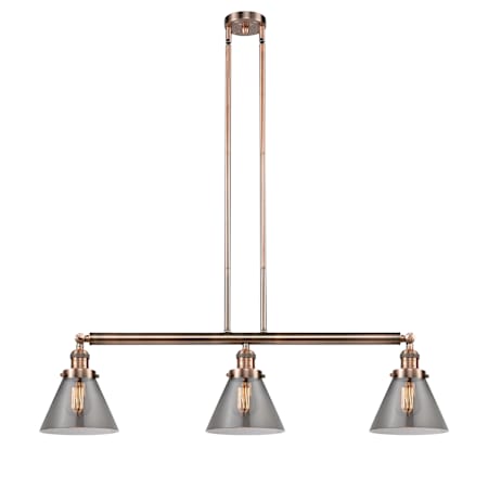 A large image of the Innovations Lighting 213-S Large Cone Alternate Image