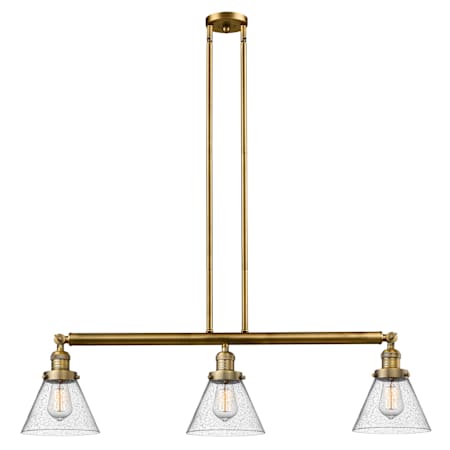 A large image of the Innovations Lighting 213-S Large Cone Alternate Image