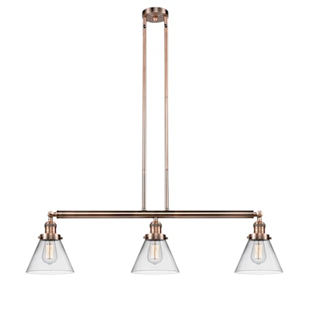 A large image of the Innovations Lighting 213-S Large Cone Alternate Image