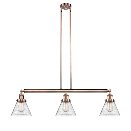A large image of the Innovations Lighting 213-S Large Cone Alternate Image