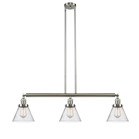 A large image of the Innovations Lighting 213-S Large Cone Alternate Image